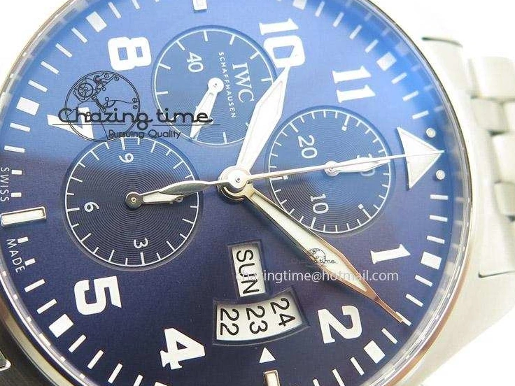 MIROTIME 0817 Modern Pilot Chrono 377706 “Le Petit Prince” ZF 1:1 Best Edition Blue Dial On SS Bracelet A 7346